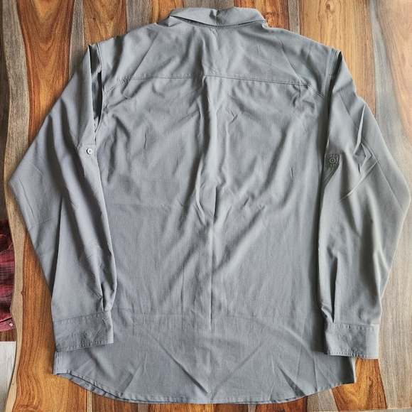 Columbia Men's XL Button Down Shirt Gray Lightweight GUC Comfortable - Picture 7 of 7
